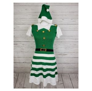 Planet Gold juniors Christmas elf dress